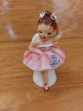 Vintage Porcelain Ballerina Angel Pepper Shaker